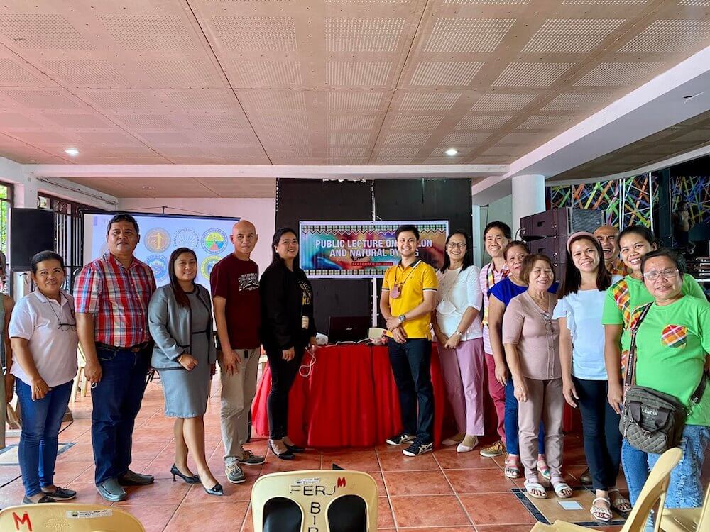 UPV professors speak to local weavers during the 9th Hablon Festival